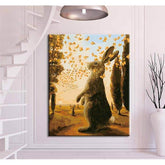 Painting by Numbers Bunny with Butterflies in Summer